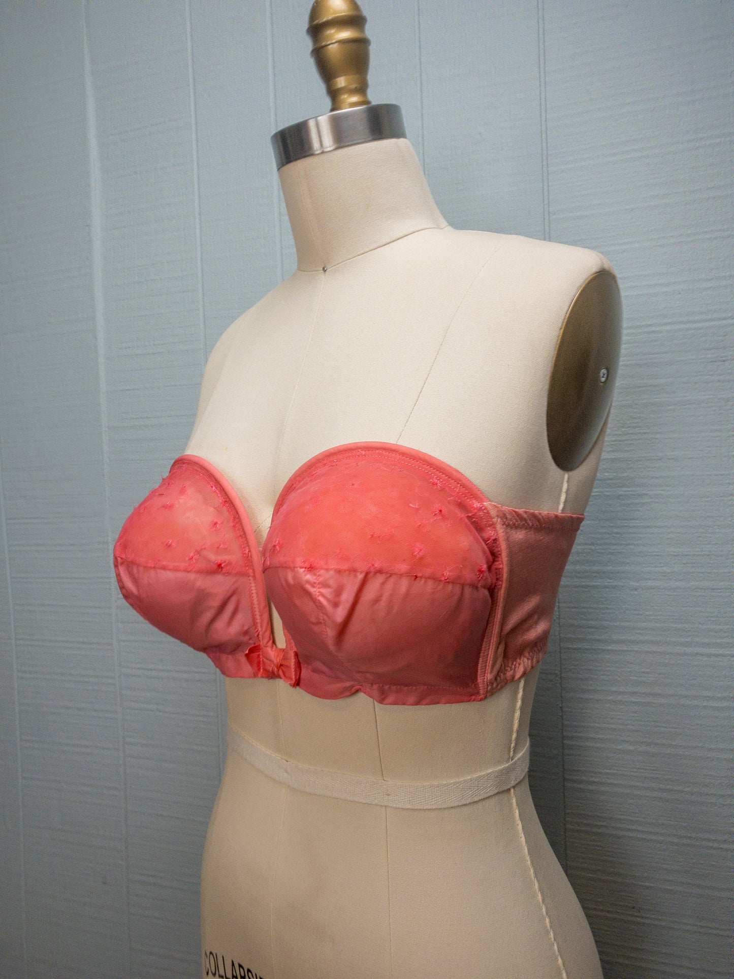50's Barbie Pink Strapless Bullet Bra