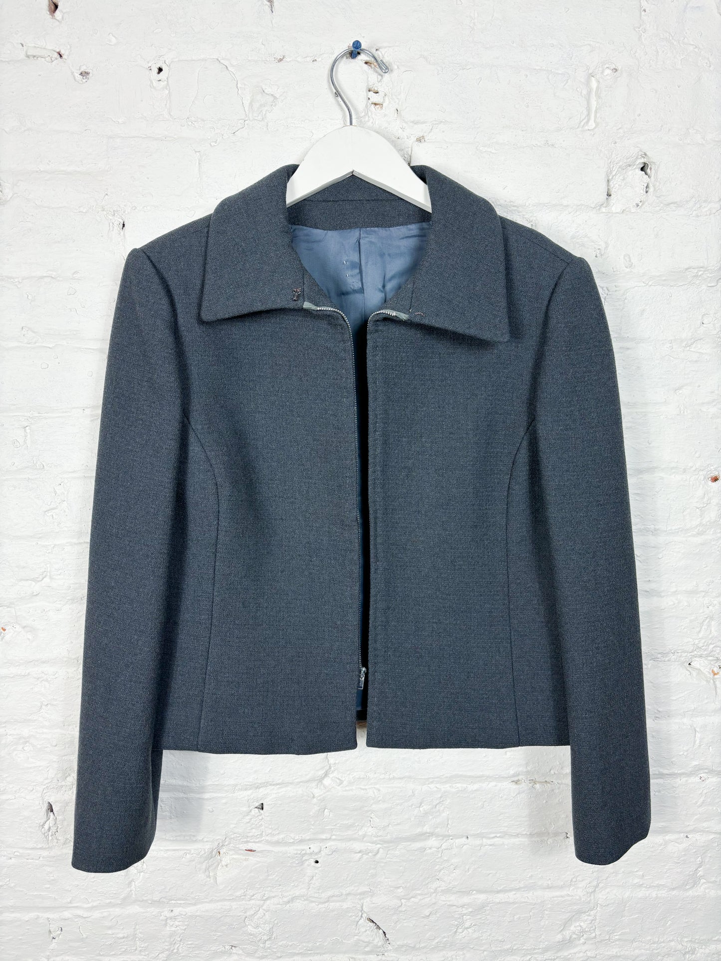 60's Mrs. Maisel Charcoal Grey Cropped Jacket | S