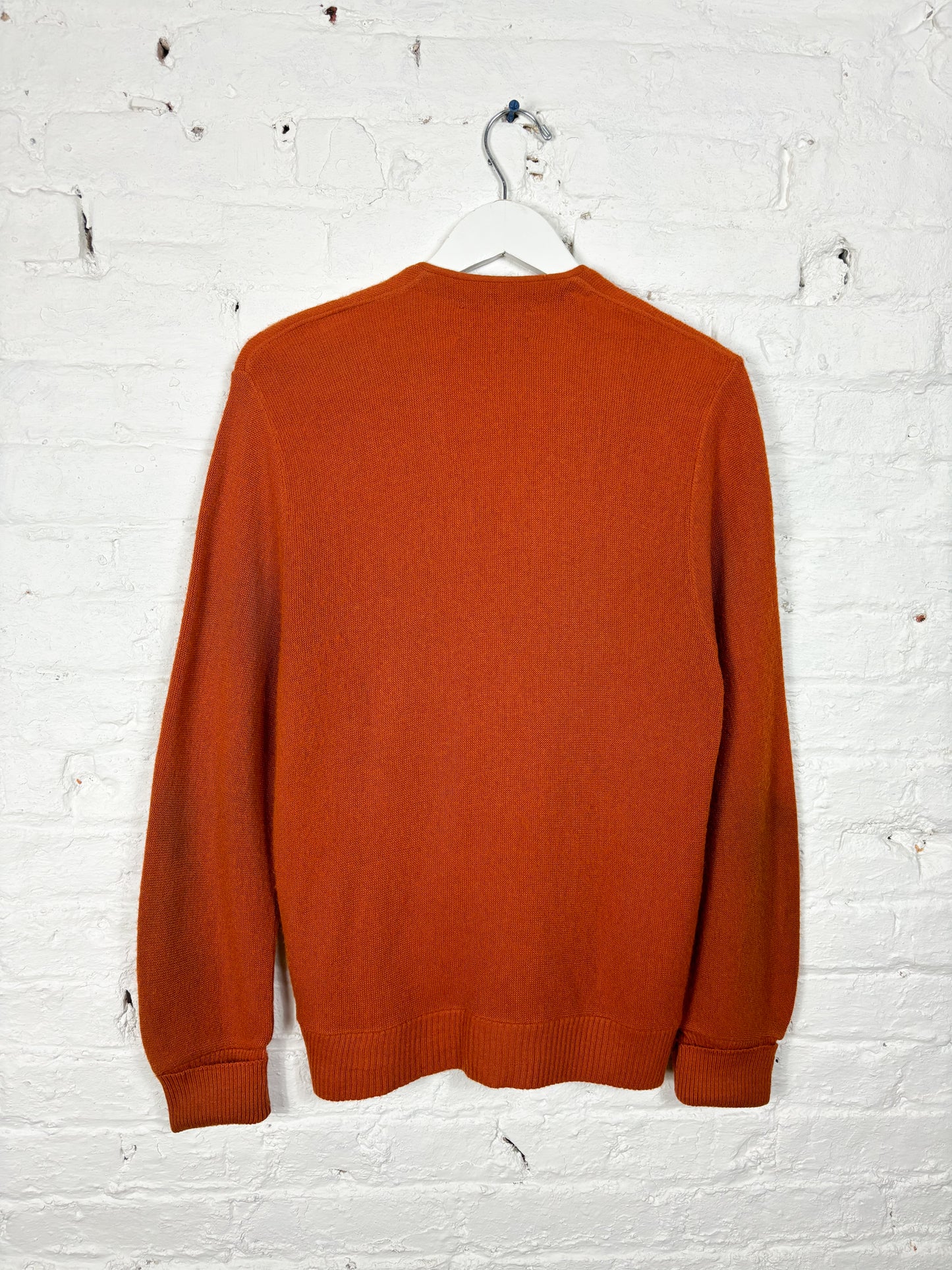 60's Mrs. Maisel Terracotta Orange Grandpa Cardigan | L/XL