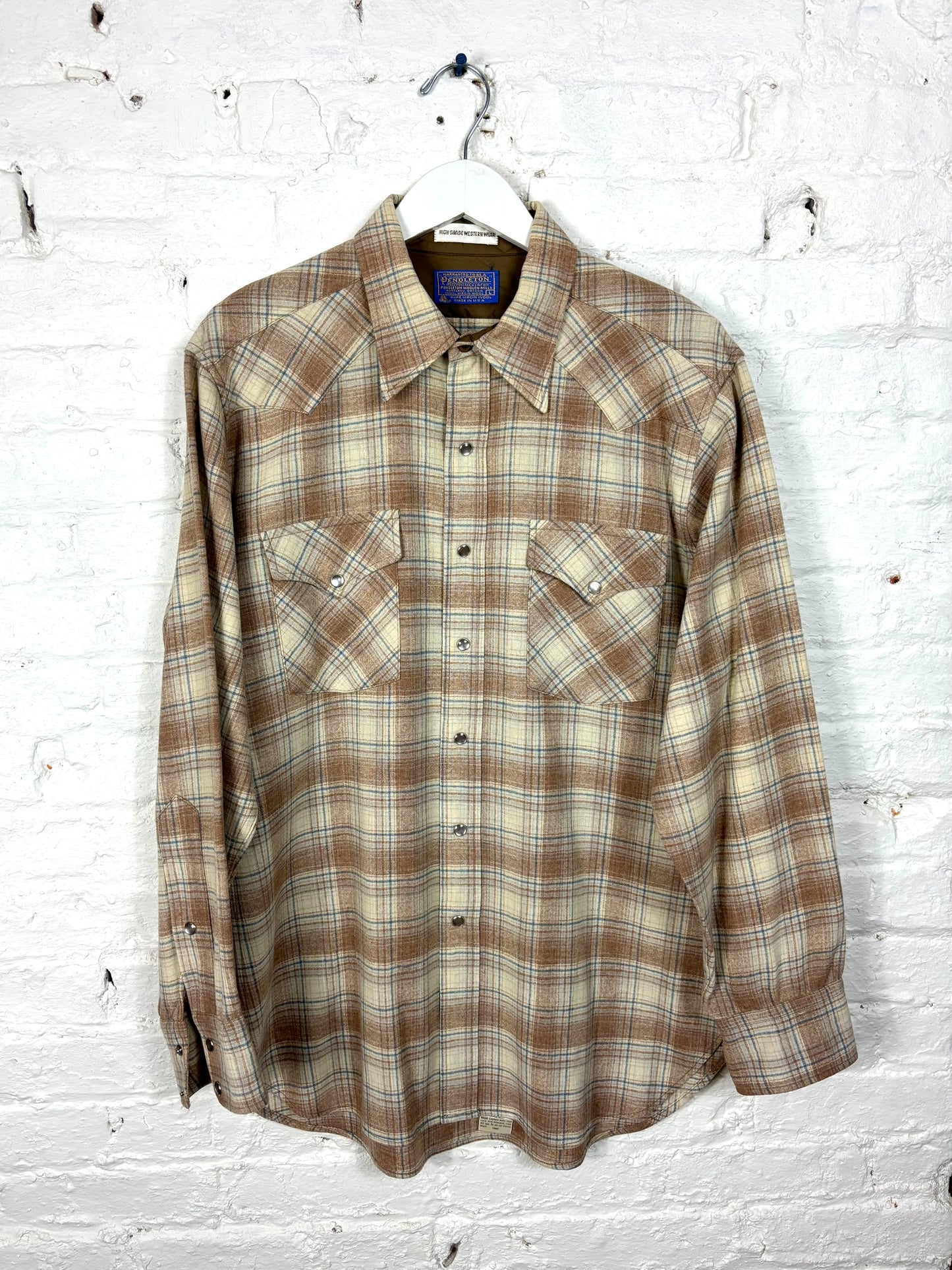 60's 70's Mrs. Maisel Pendleton Wool Flannel Western Shacket