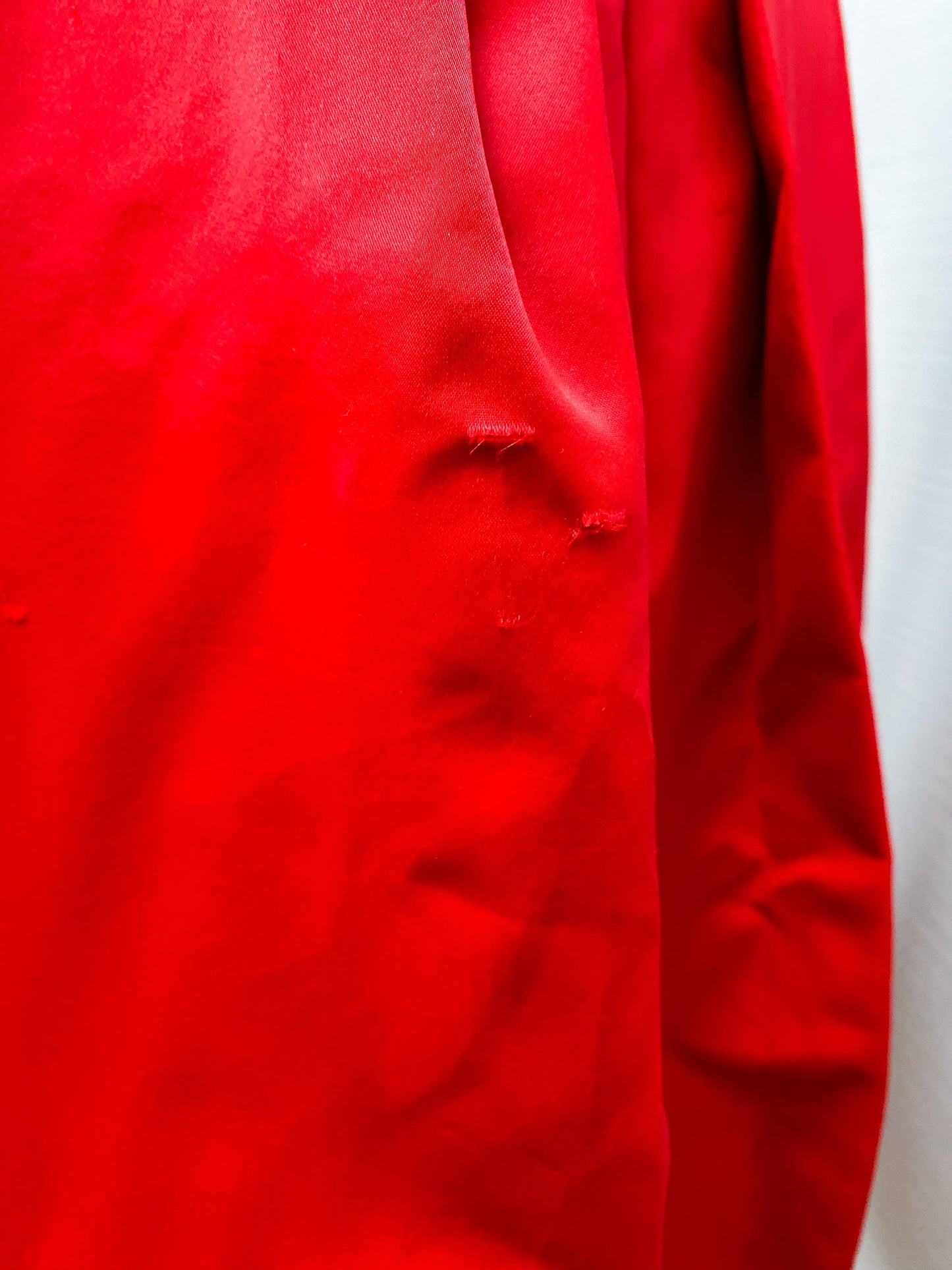 50s 60s Red Tulip Dress | XXS/XS