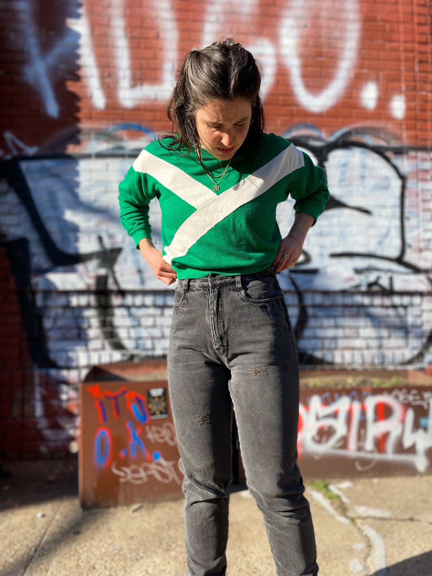Faded & Busted Black 80s 90s Jeans | W28