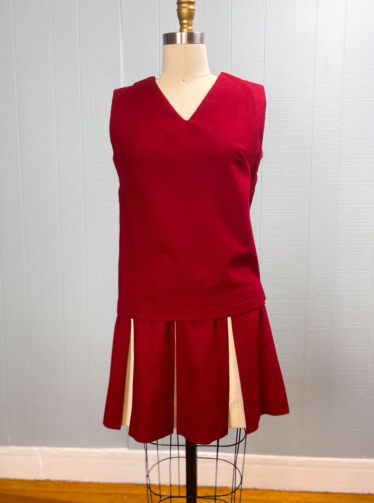60s Red Cheerleading Uniform