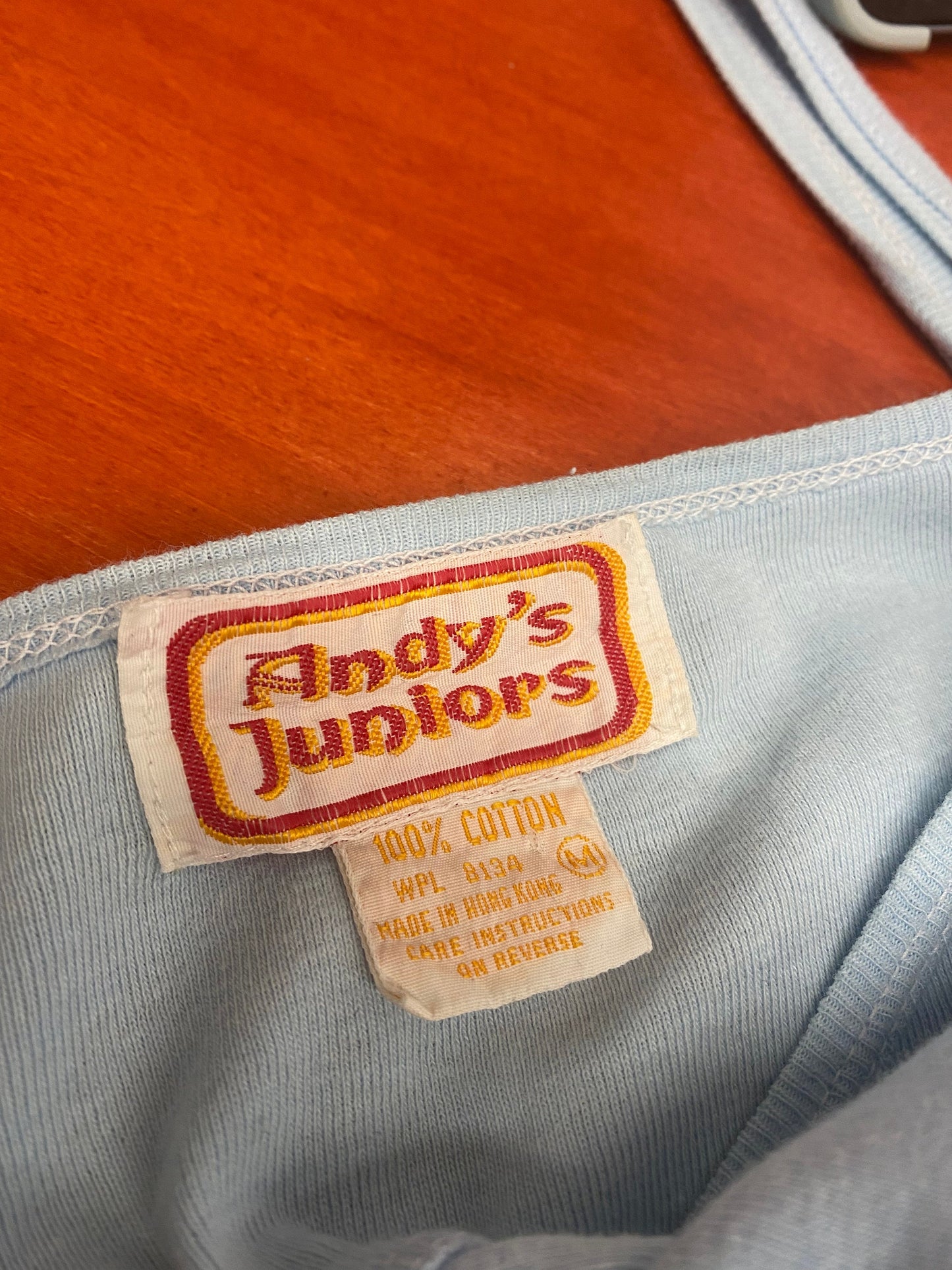 70's 80's Baby Blue Tank | S/M/L