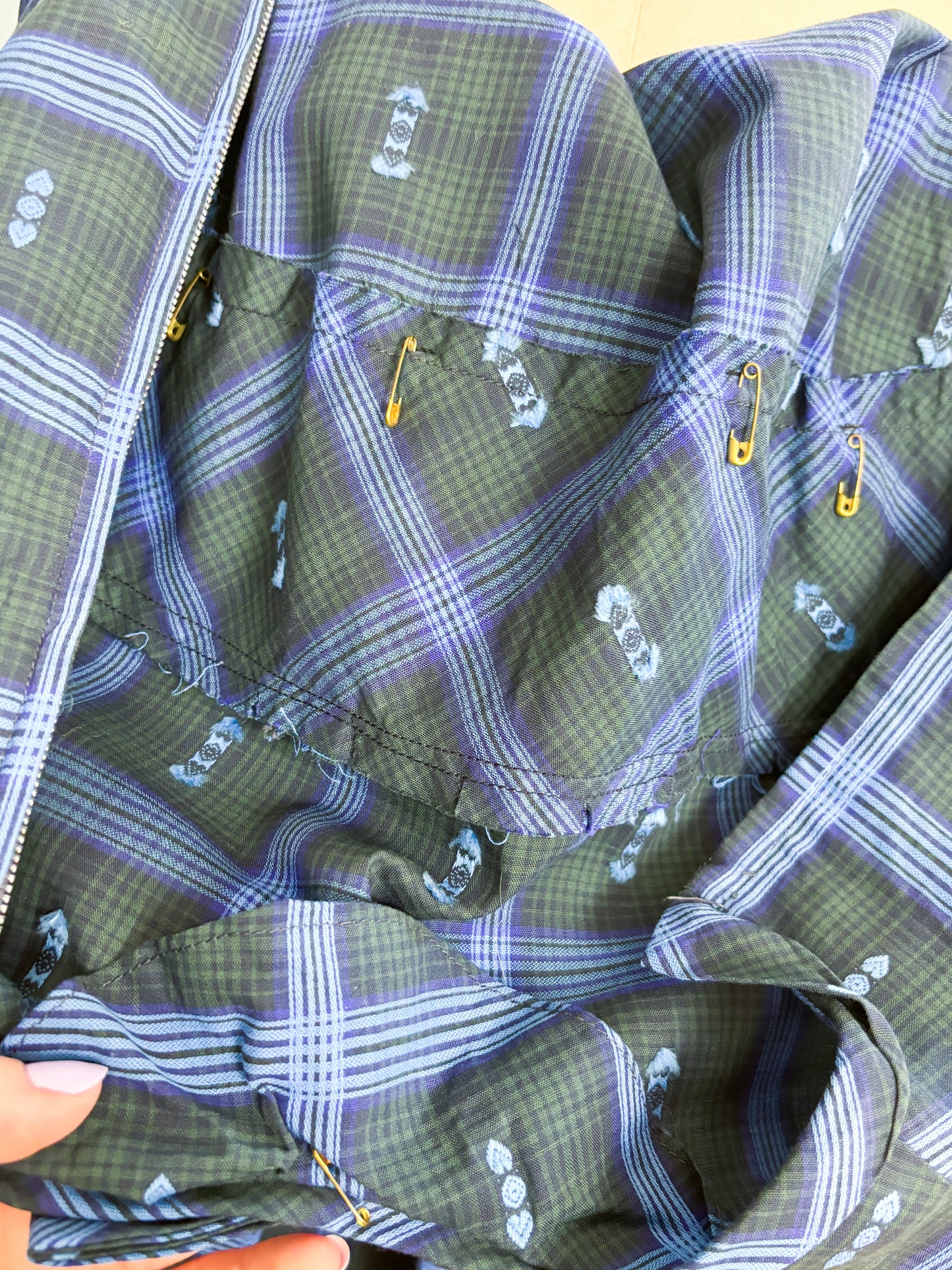 50's Mrs. Maisel Bows & Buttons Plaid Sweet Day Dress | XS
