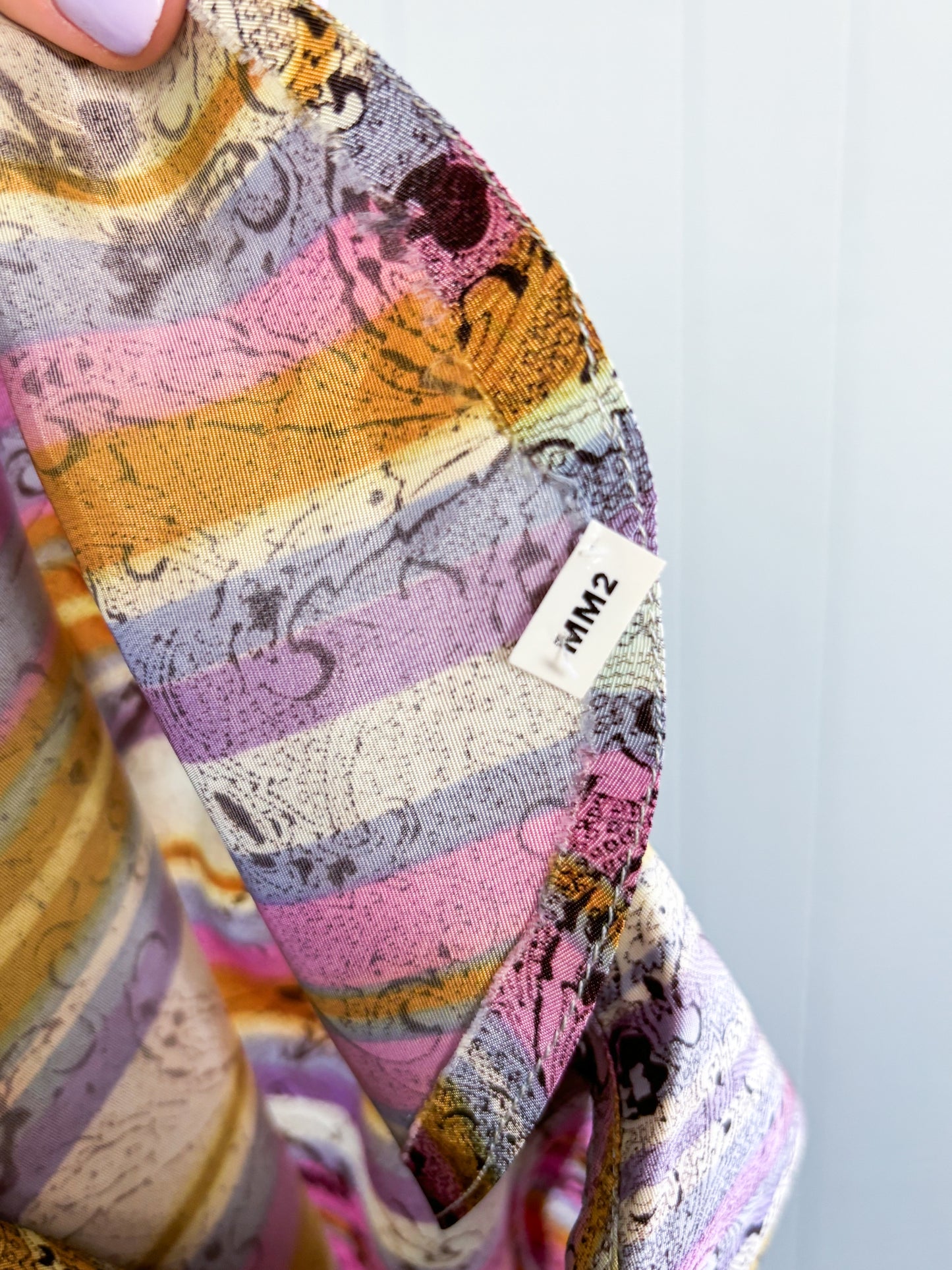 50's Mrs. Maisel Stripes & Paisley Pastel Dress | S/M