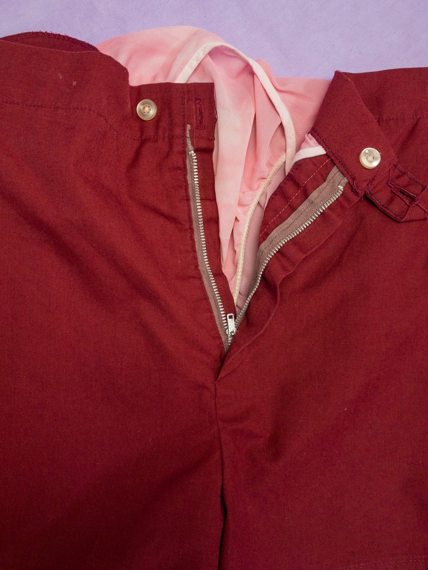 60's Maroon Swim Trunks | L/XL