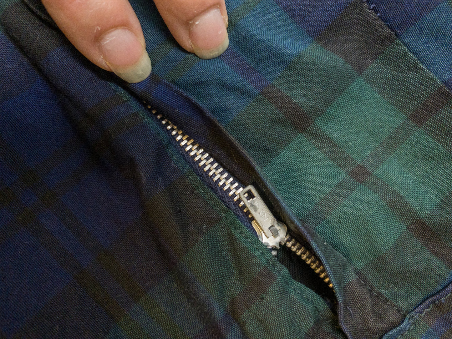 50's 60's Black Watch Tartan Shorts | S