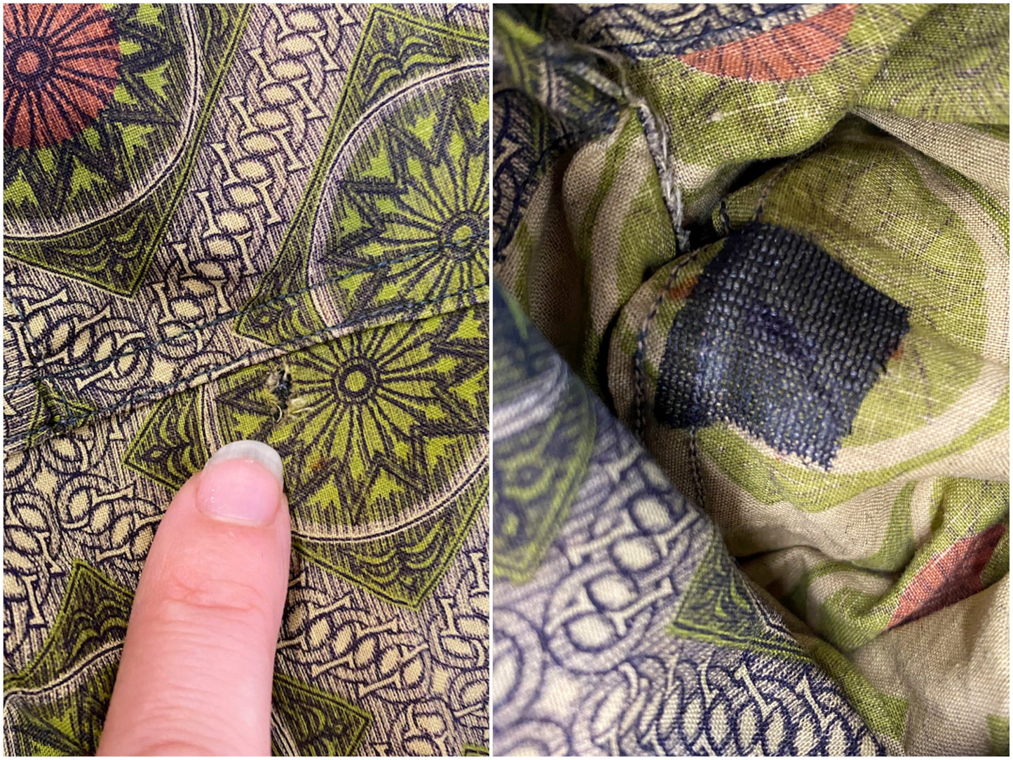 60's 12 Pt Star Geo Button Shirt | S/M