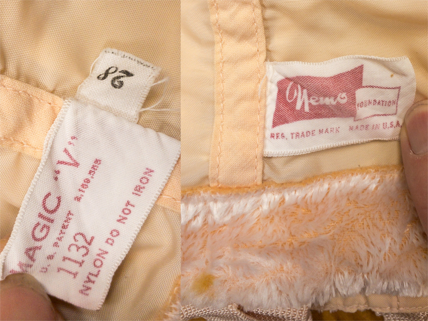 40's 50's Peach Pink Nemo Zip Girdle