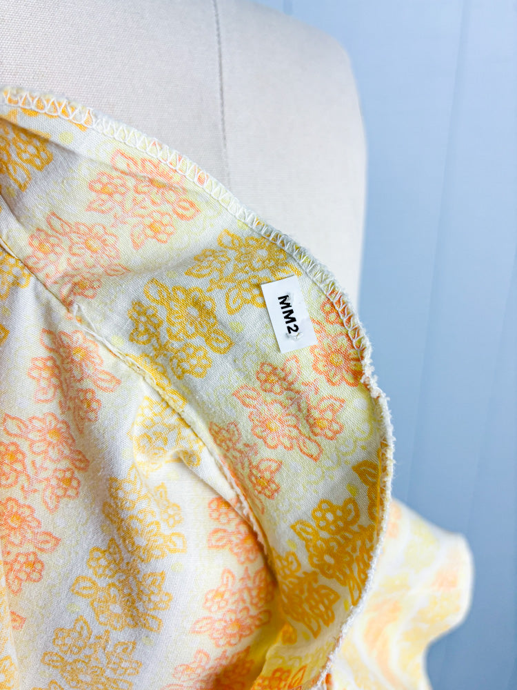 60s Mrs Maisel Daisies in Sunshine Day Dress | S/M