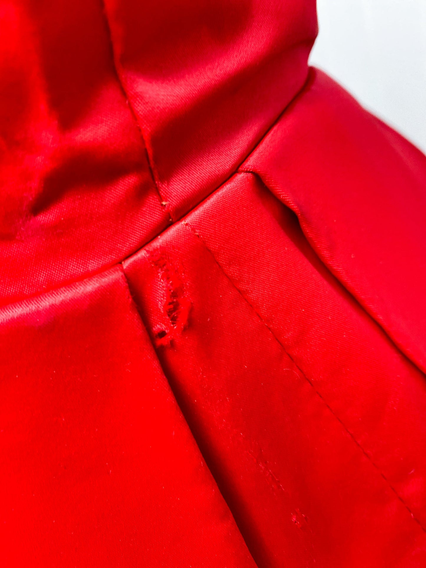 50s 60s Red Tulip Dress | XXS/XS