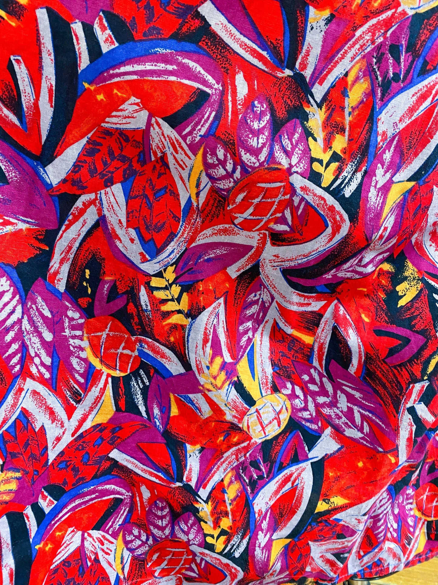 80s 90s Tropical Skirt | W26"