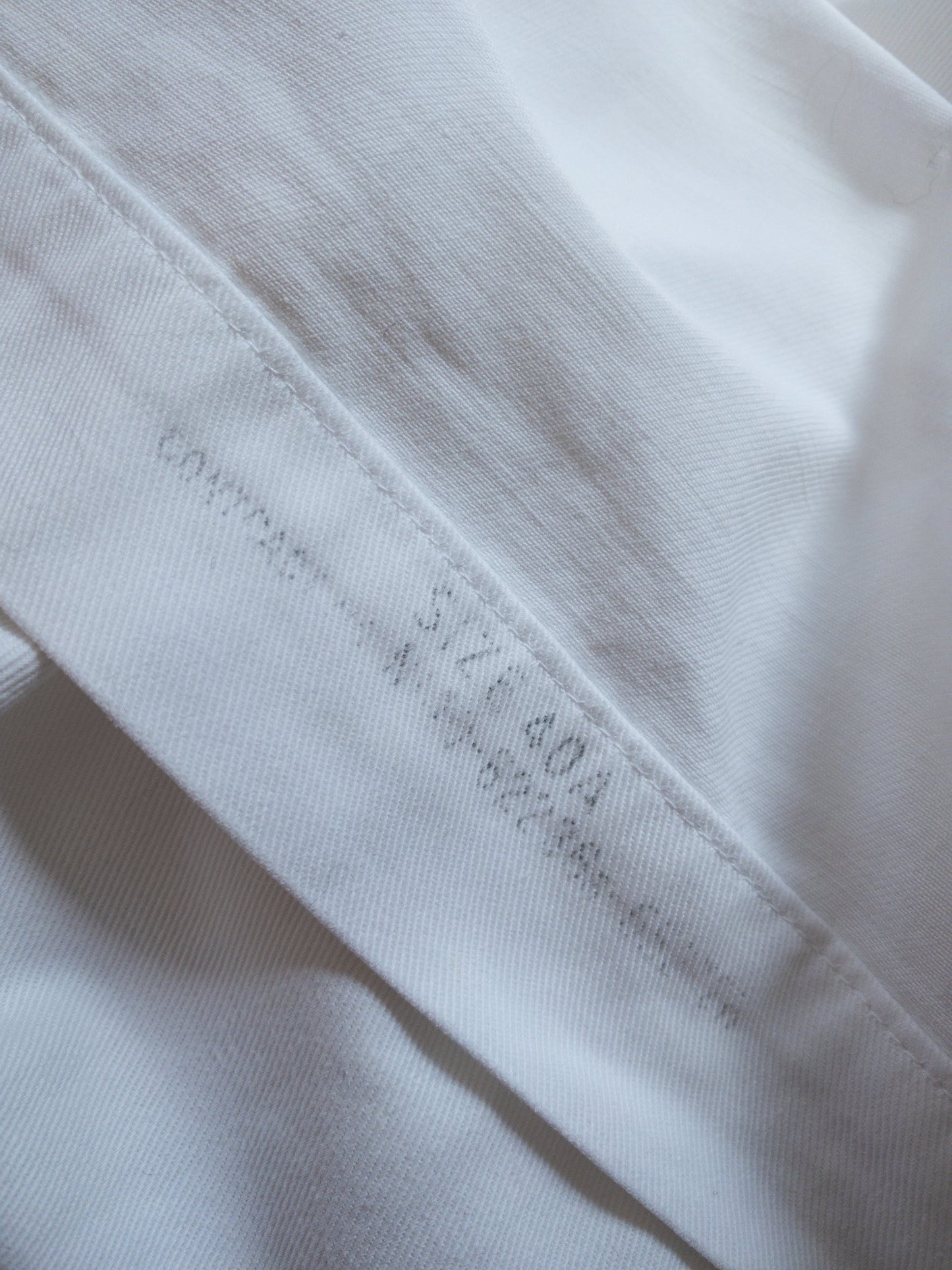 60s White Sailor Patched Top