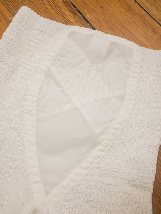 60's White Crinkle Girdle Shorts