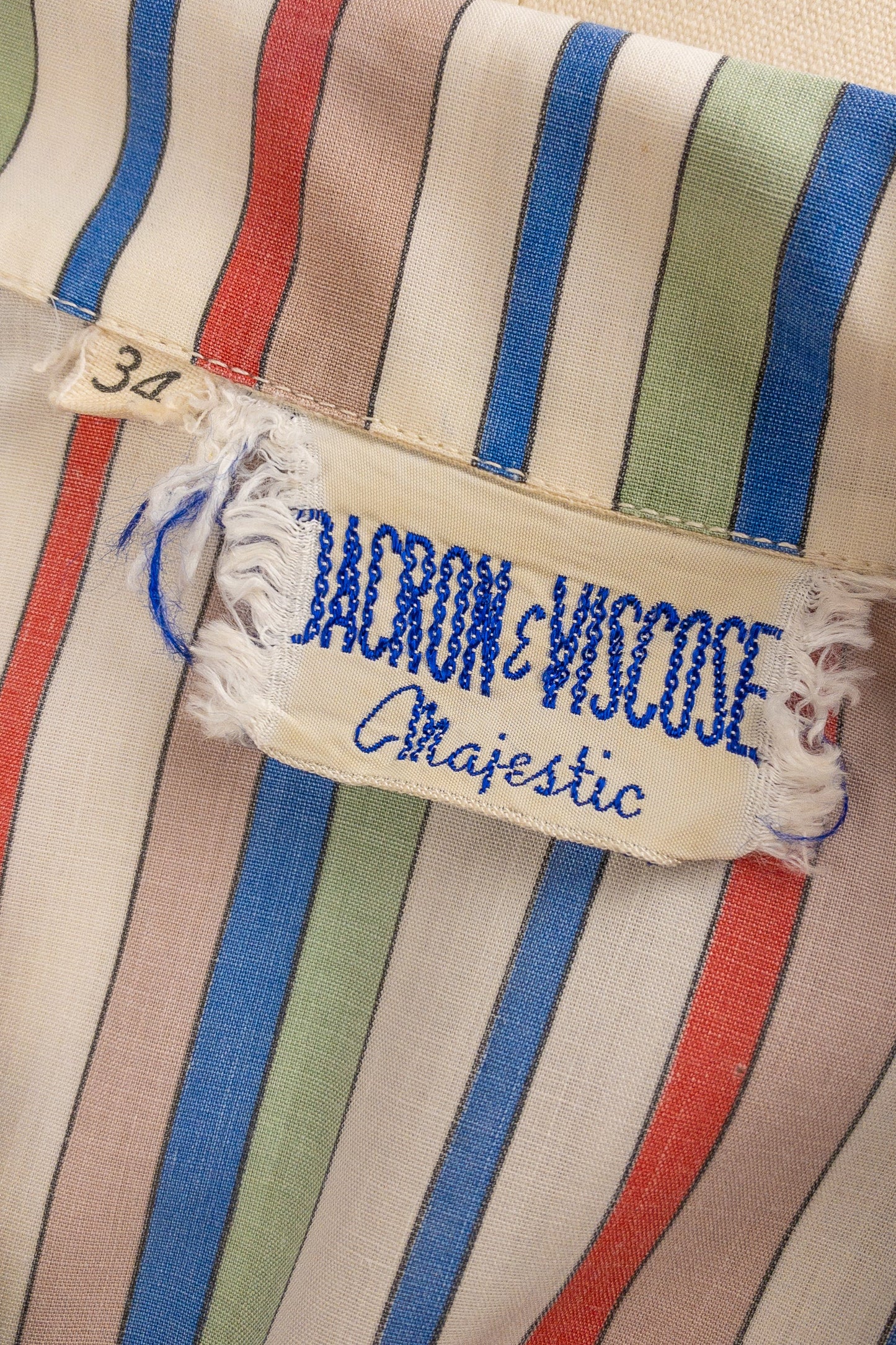 50's Striped Lucy Button Shirt | S/M