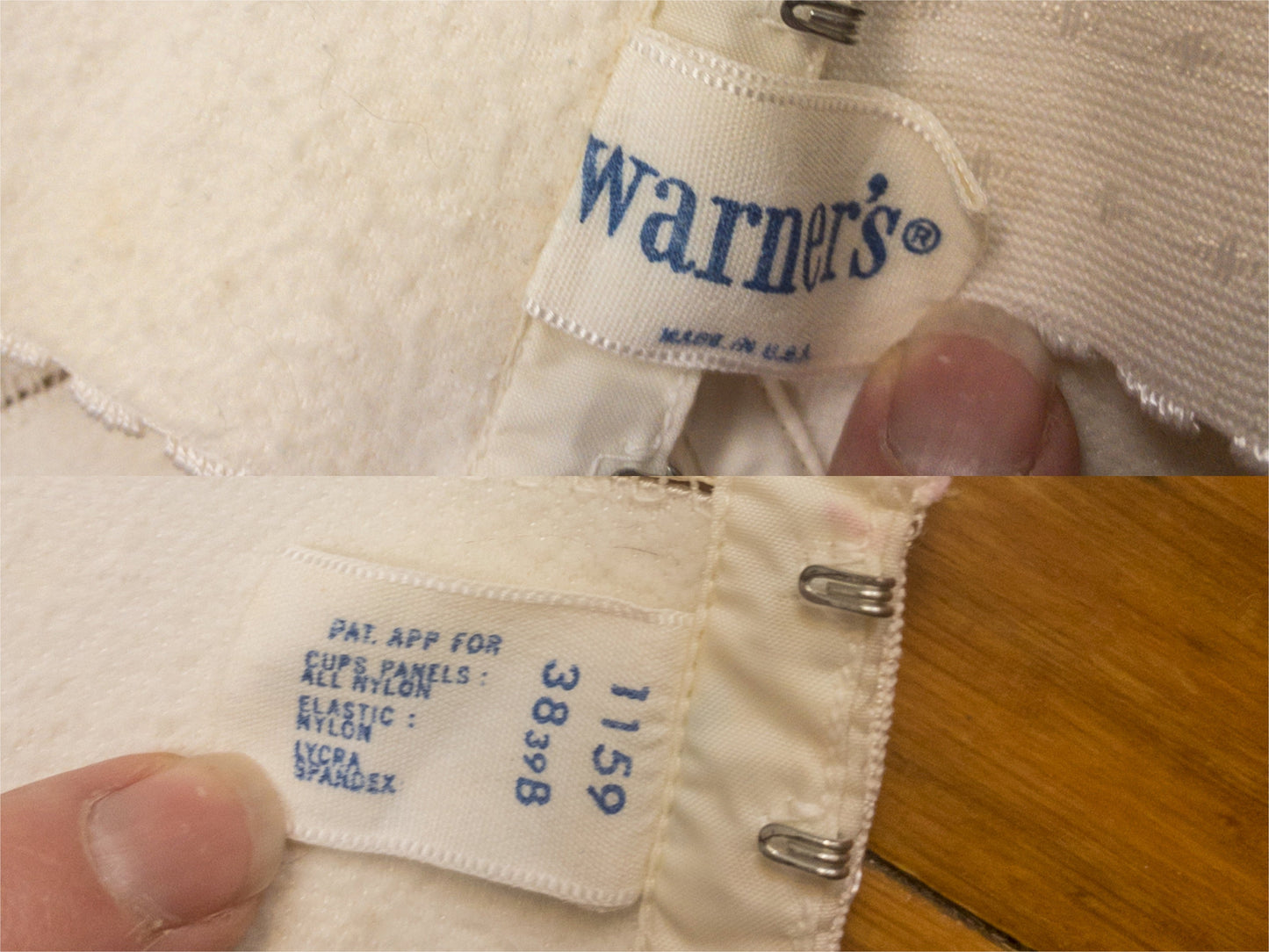 50's 60's Ivory Long Line Bustier Mesh Bullet Bra