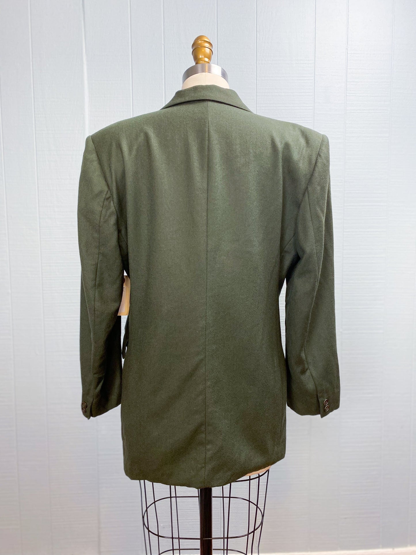 80's JG Hook Blazer Deep Olive Green Single Breast | M