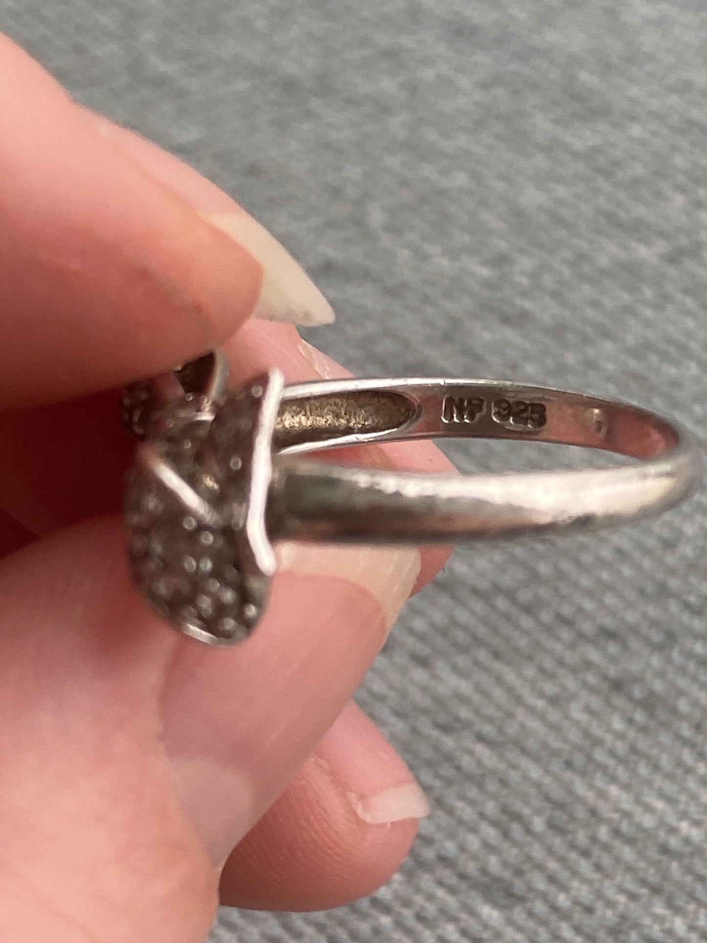 Tied Up in Bows Sterling Silver Ring | Size 7