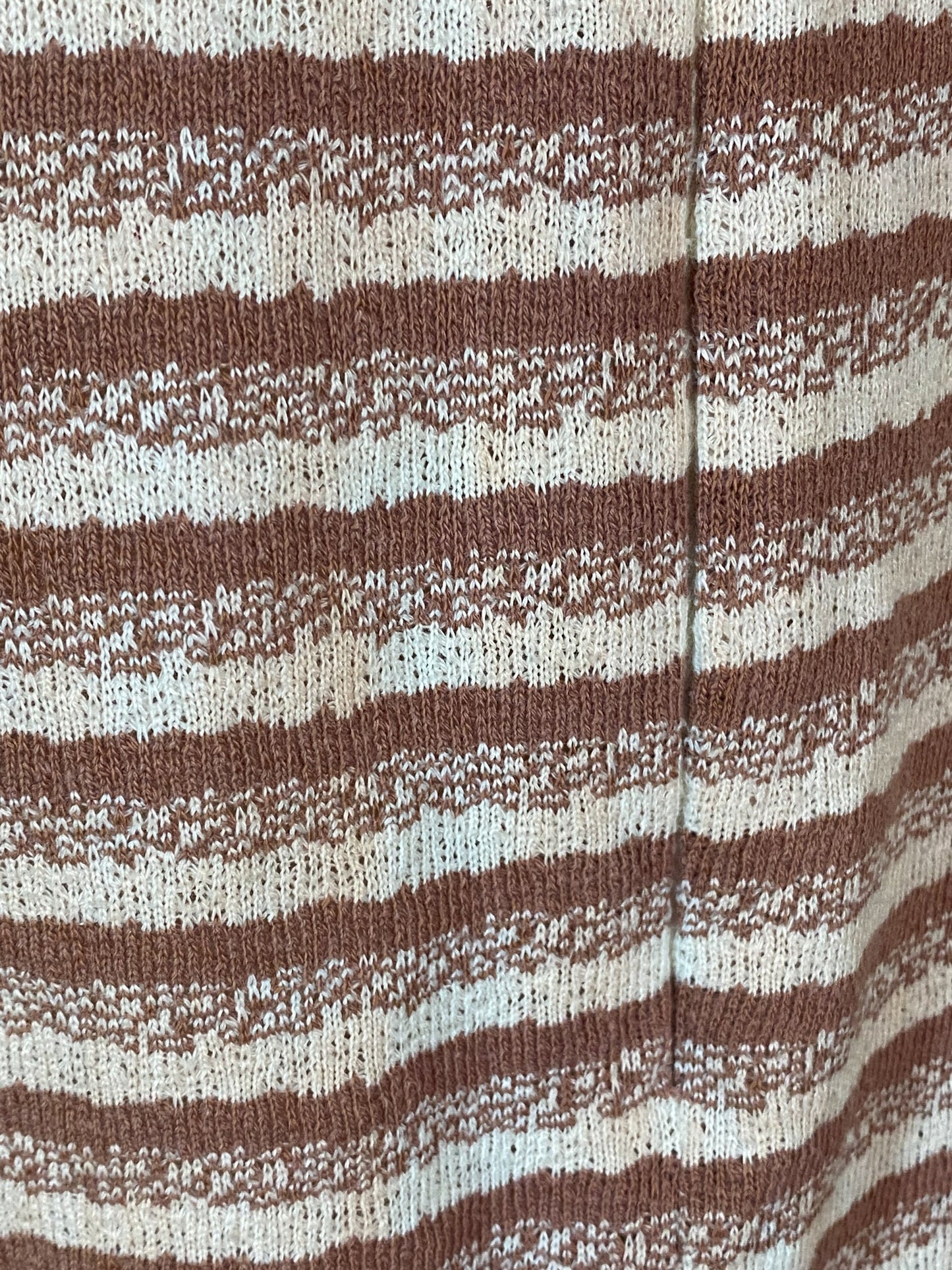 60s 70's Brown Space Dye Crew | S/M