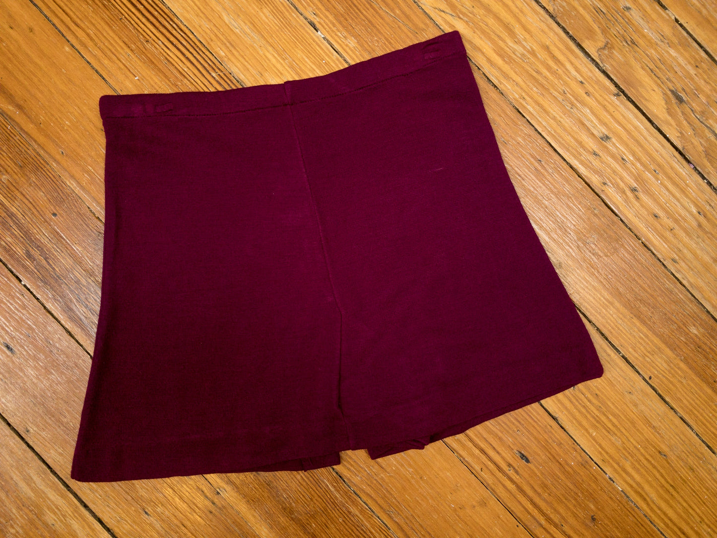 60's 70's Wine Knit Skort
