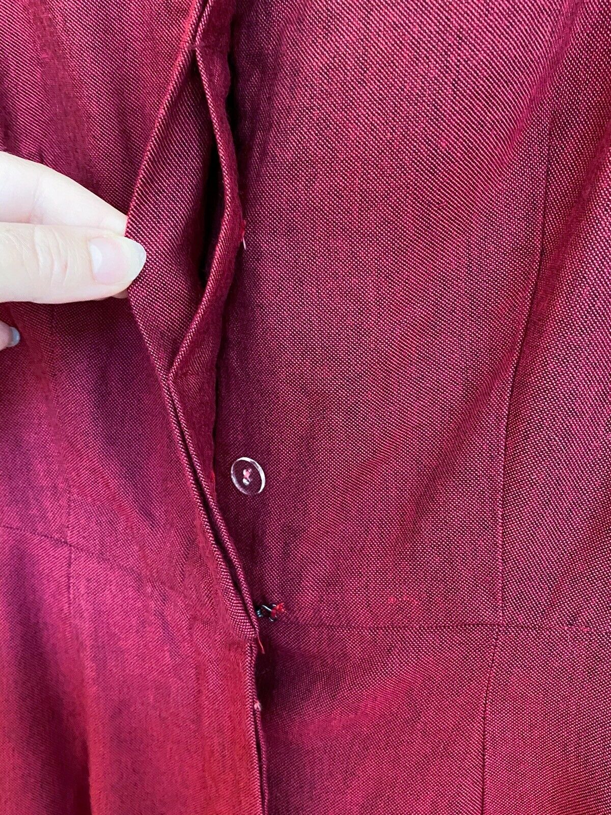 50's Wounded Wine Wiggle Dress | M/L