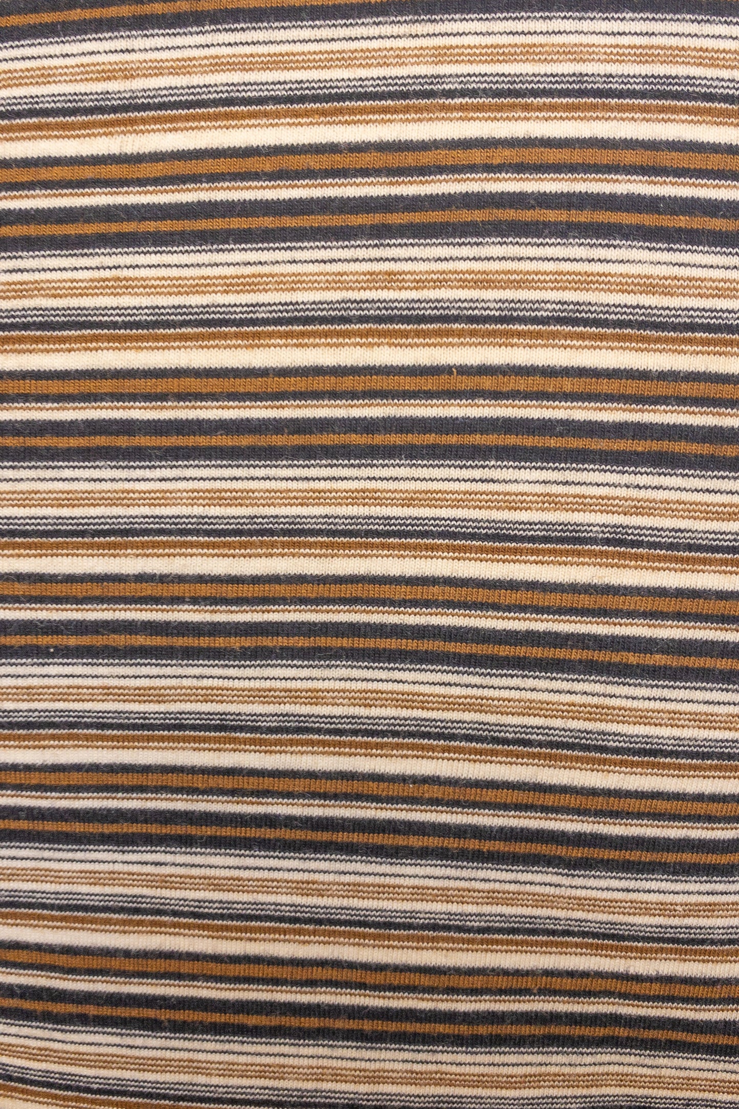 60s 70s Brown Stripe Tank Top | XS