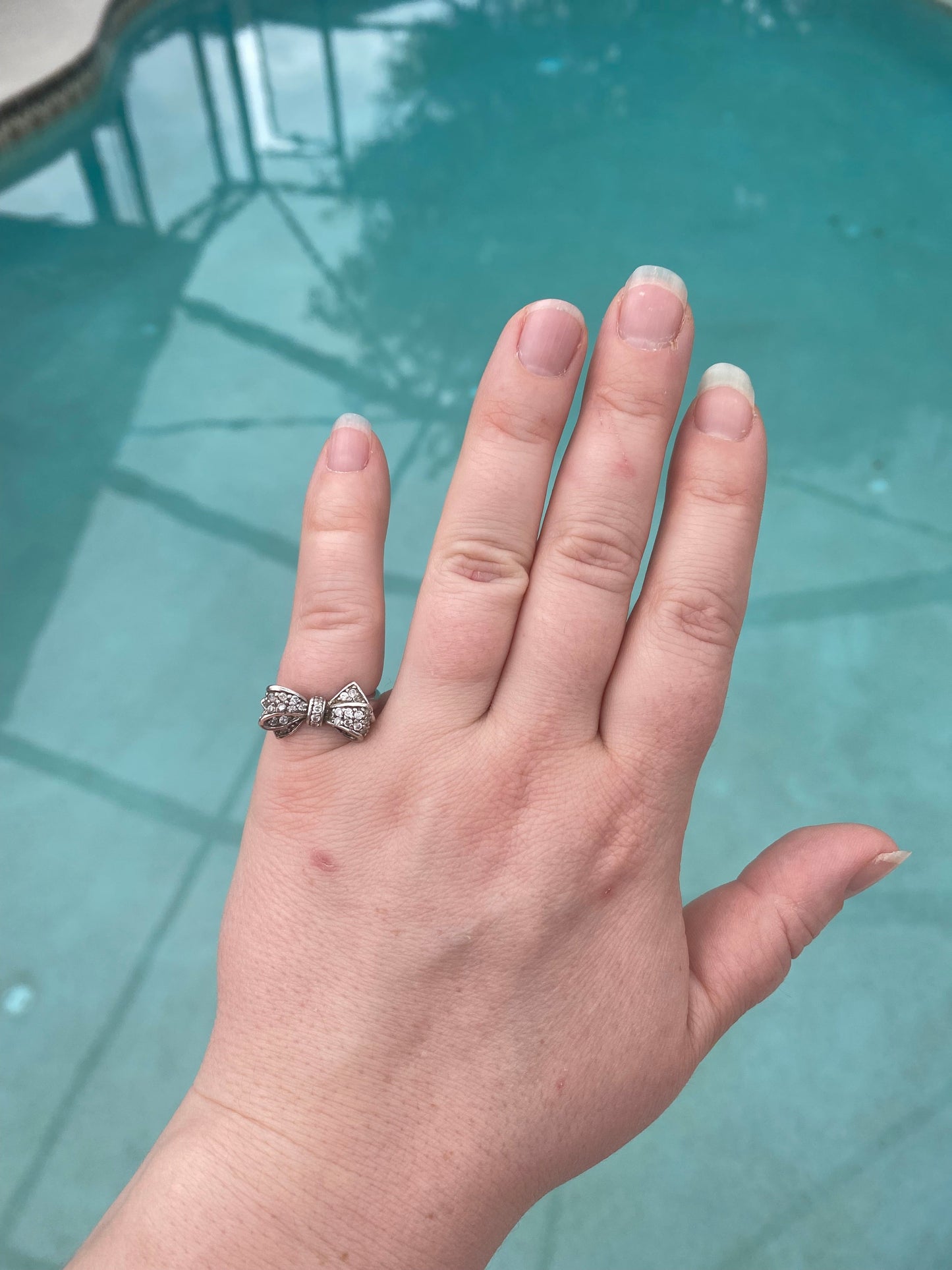 Tied Up in Bows Sterling Silver Ring | Size 7