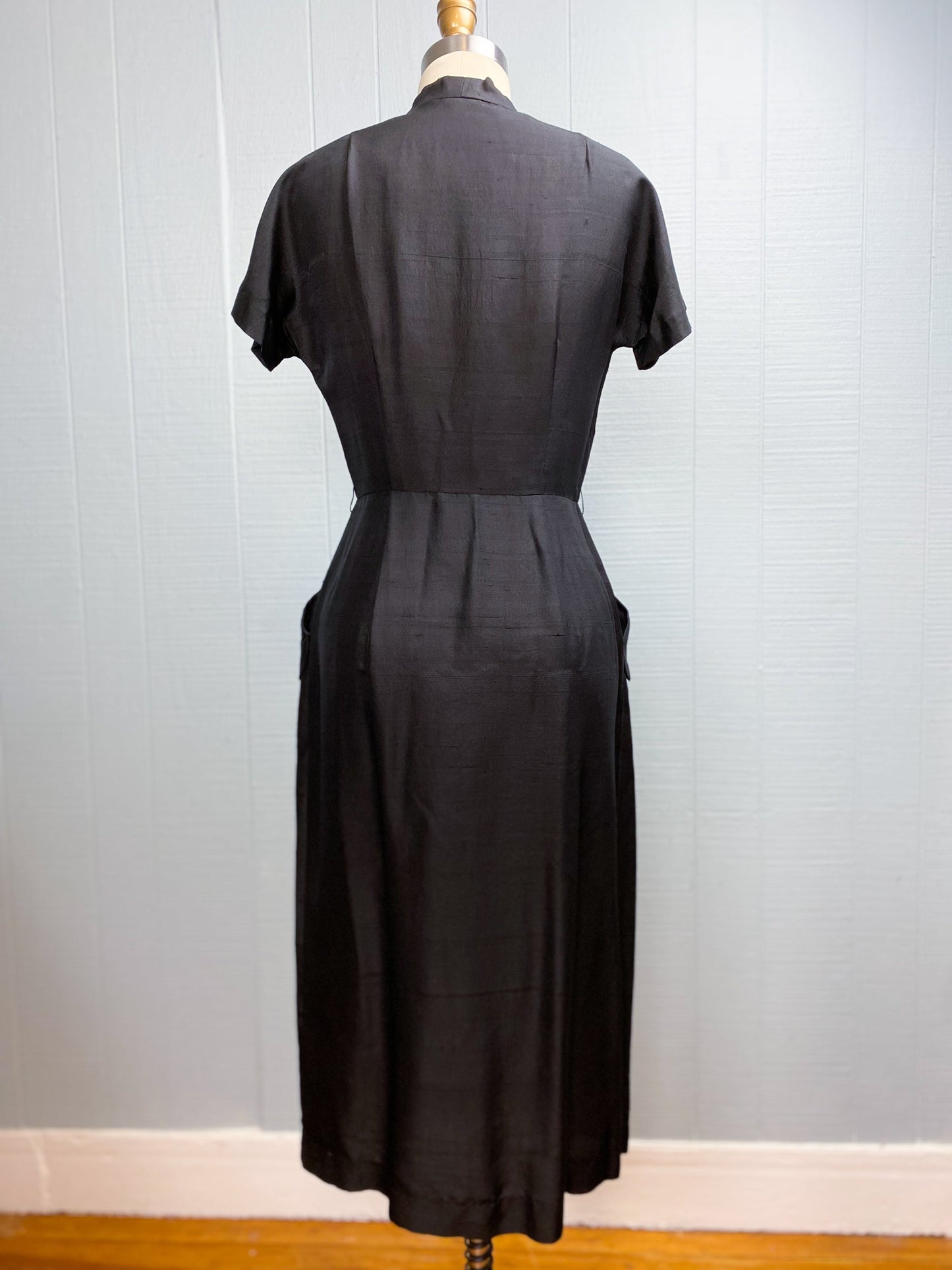 50's Striped Bow Dress | S/M