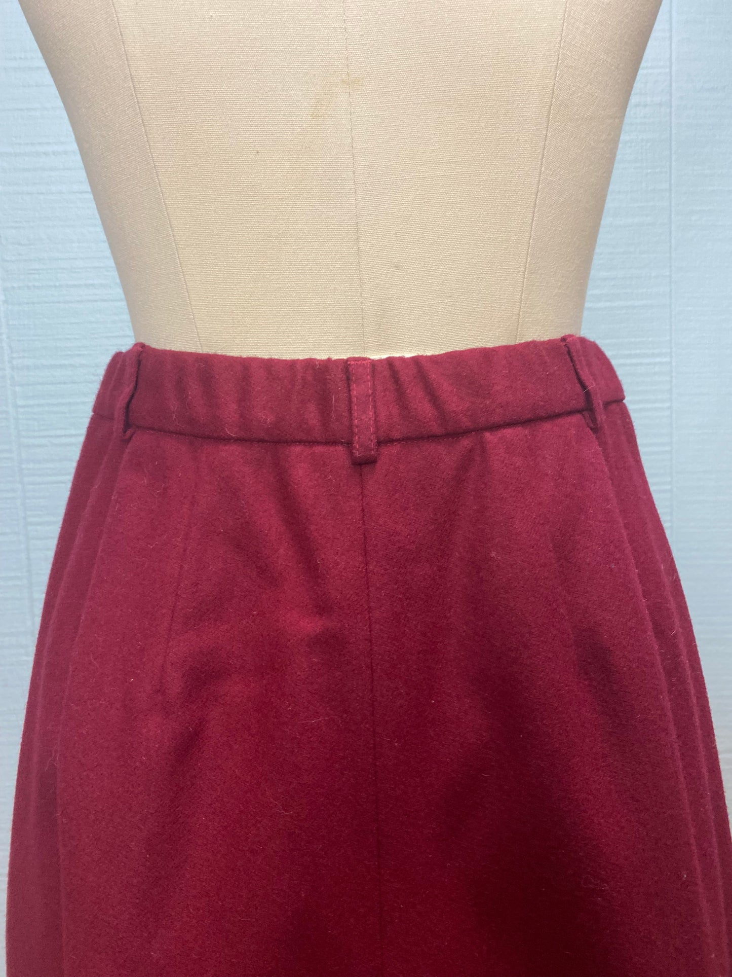 90's "Marvelous Mrs. Maisel" Pendleton Wool Wine Red Shorts