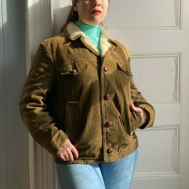 60s 70s Brown Sherpa Jacket