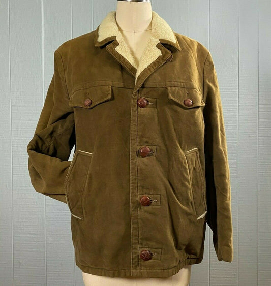 60s 70s Brown Sherpa Jacket