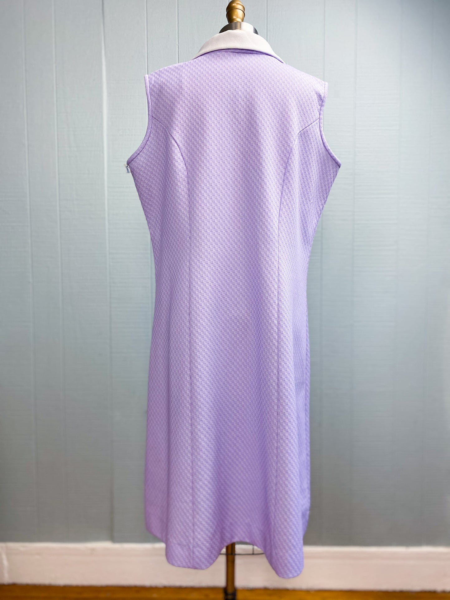 70's Sleeveless Lavender Shift Dress | XXL