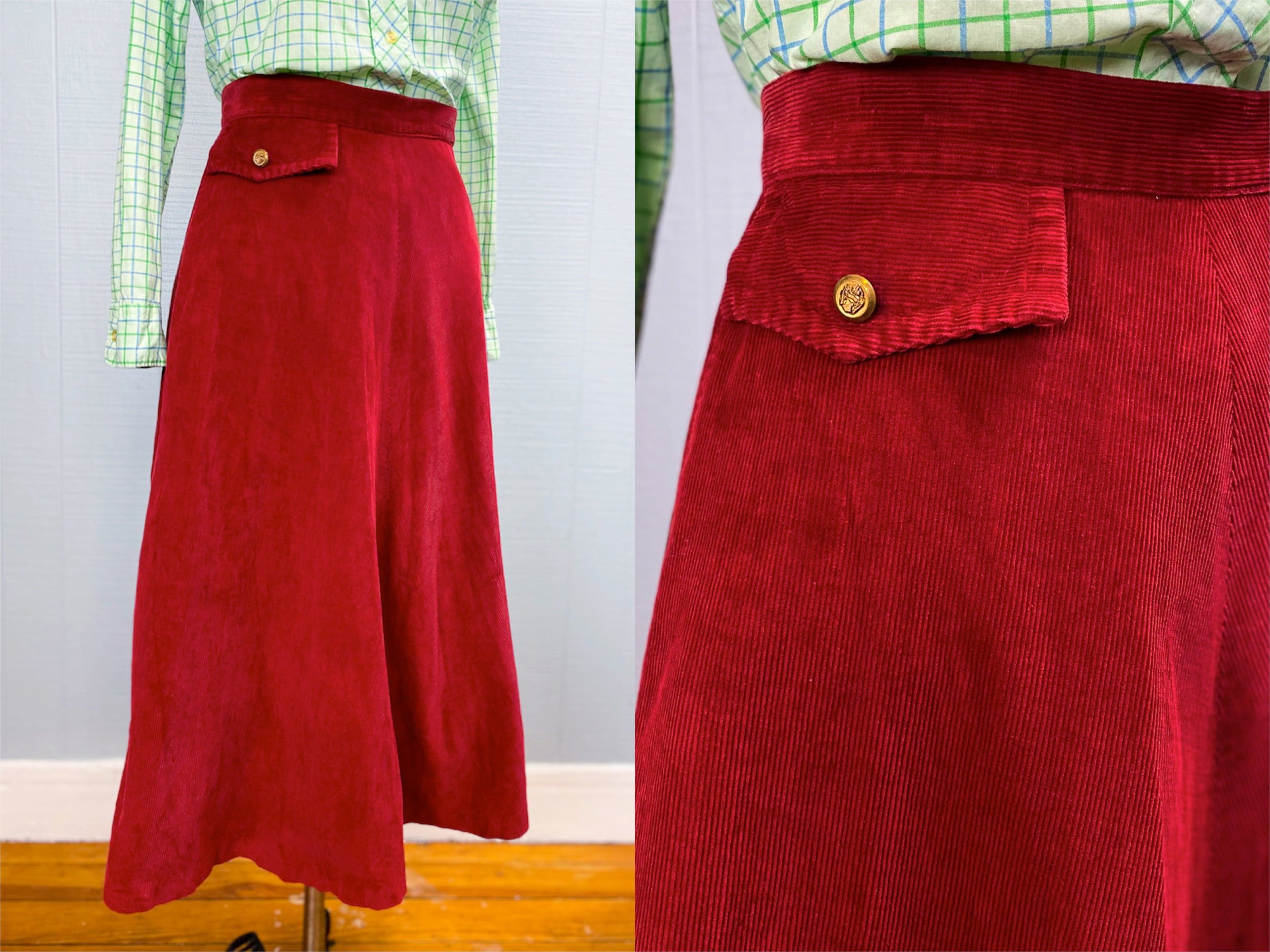 Mid length outlet skirts 40's