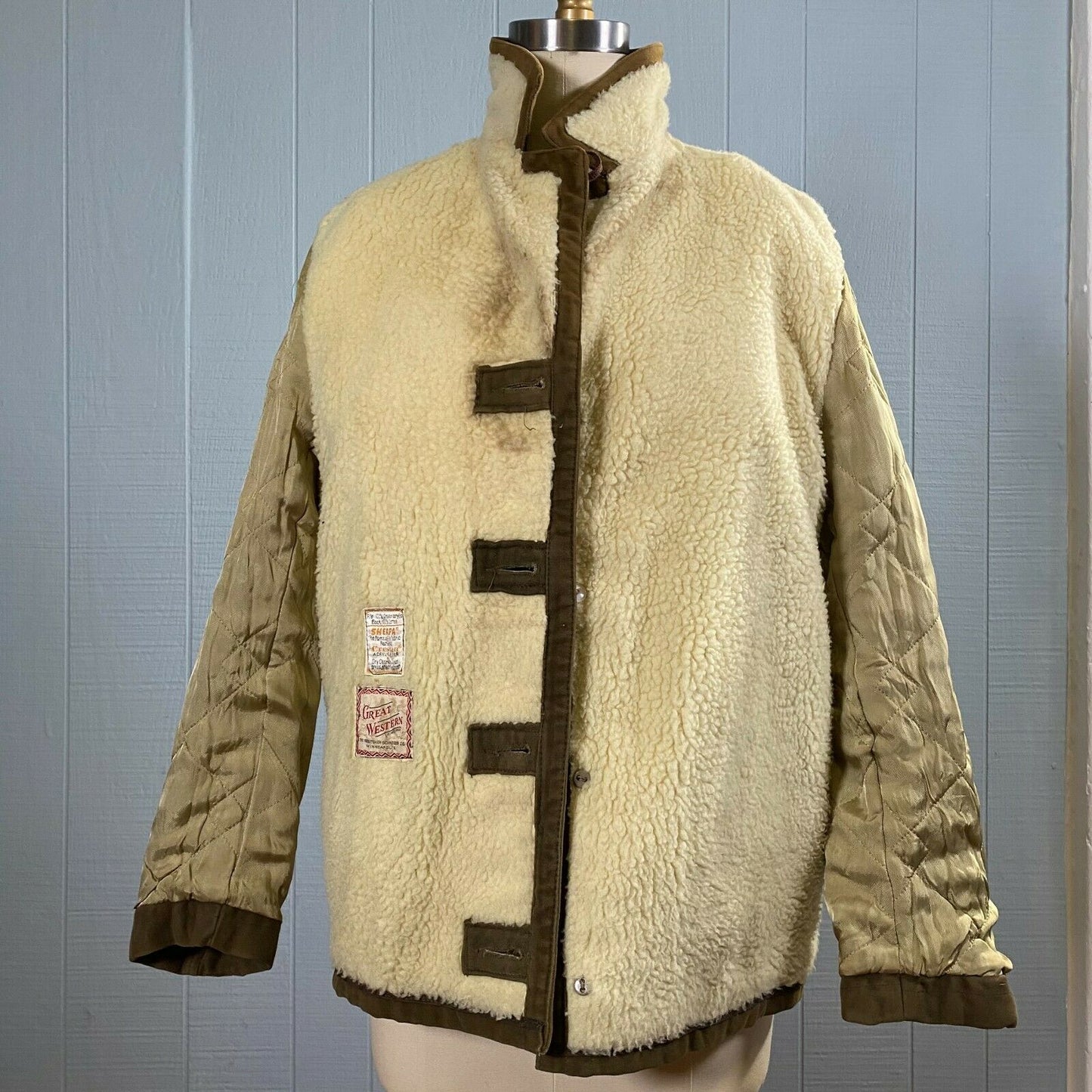 60s 70s Brown Sherpa Jacket