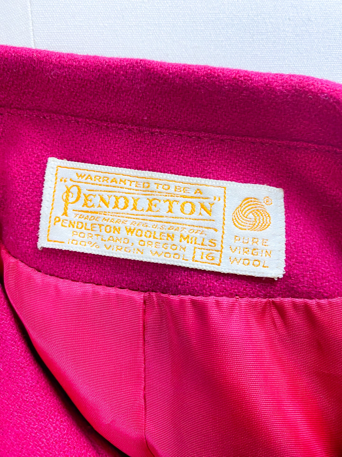 Magenta Pink Pendleton Blazer | L
