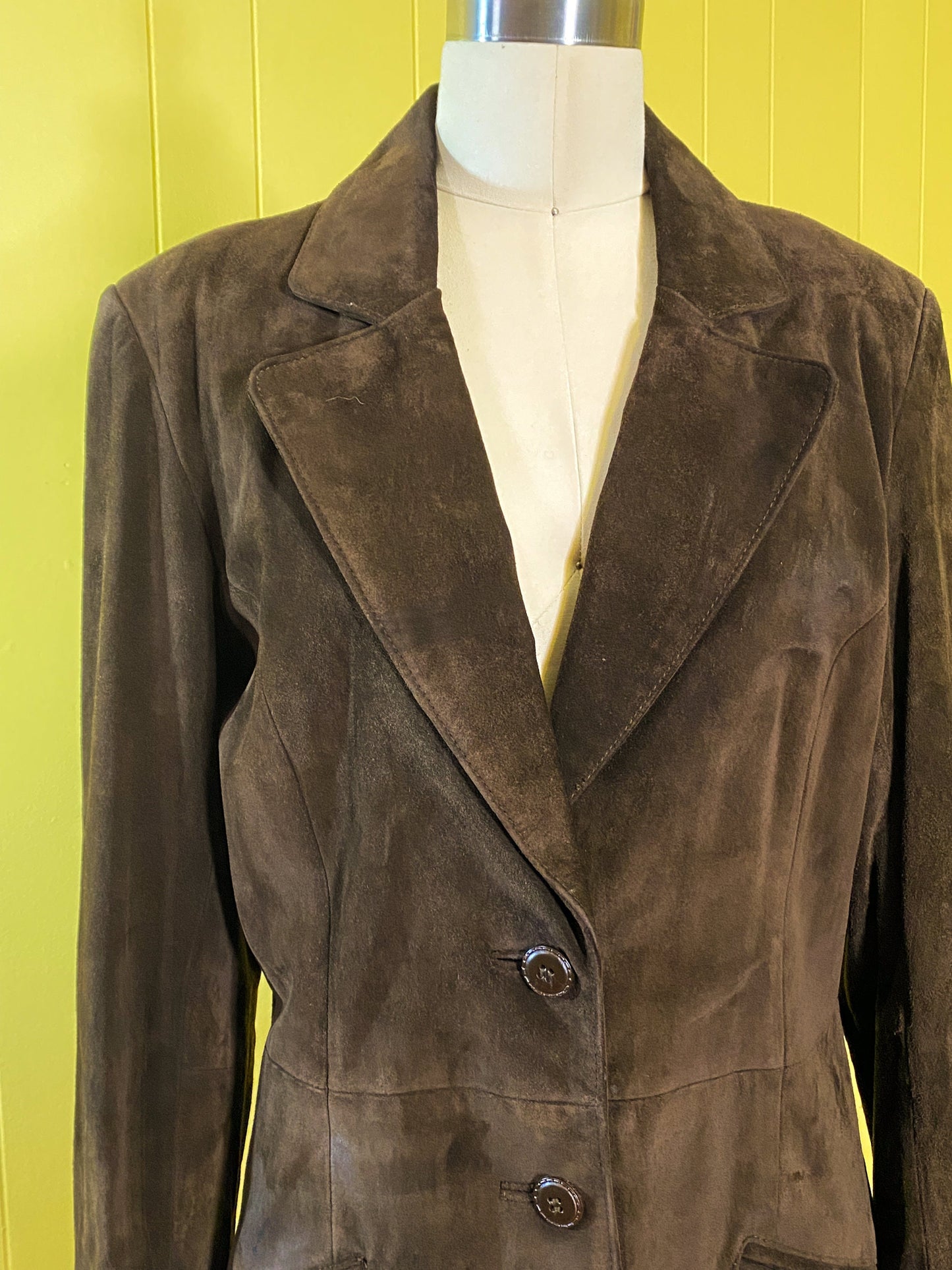 80's Neiman Marcus Brown Suede Jacket | M | Vintage Chocolate Leather Coat