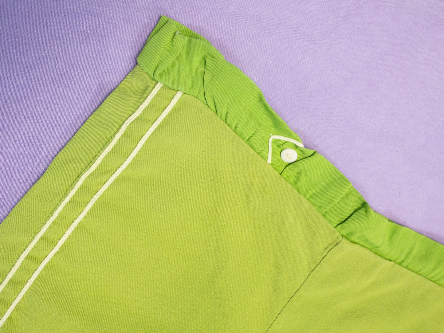 60s Lime Green Swim Trunk Booty Short | XS/S/M