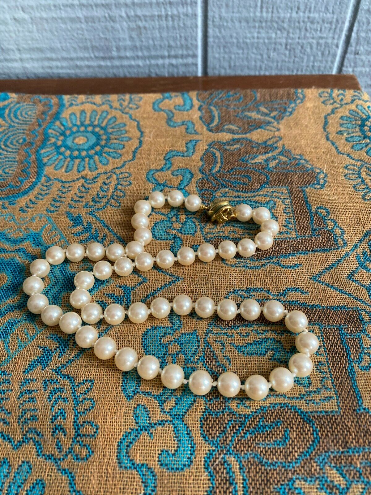 Knotted Pearl Strand Necklace