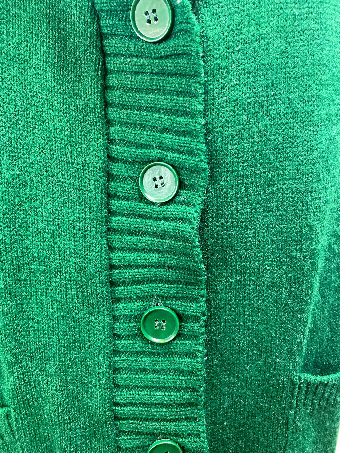 70s 80s Forest Green Shawl Collar Belted Cardigan
