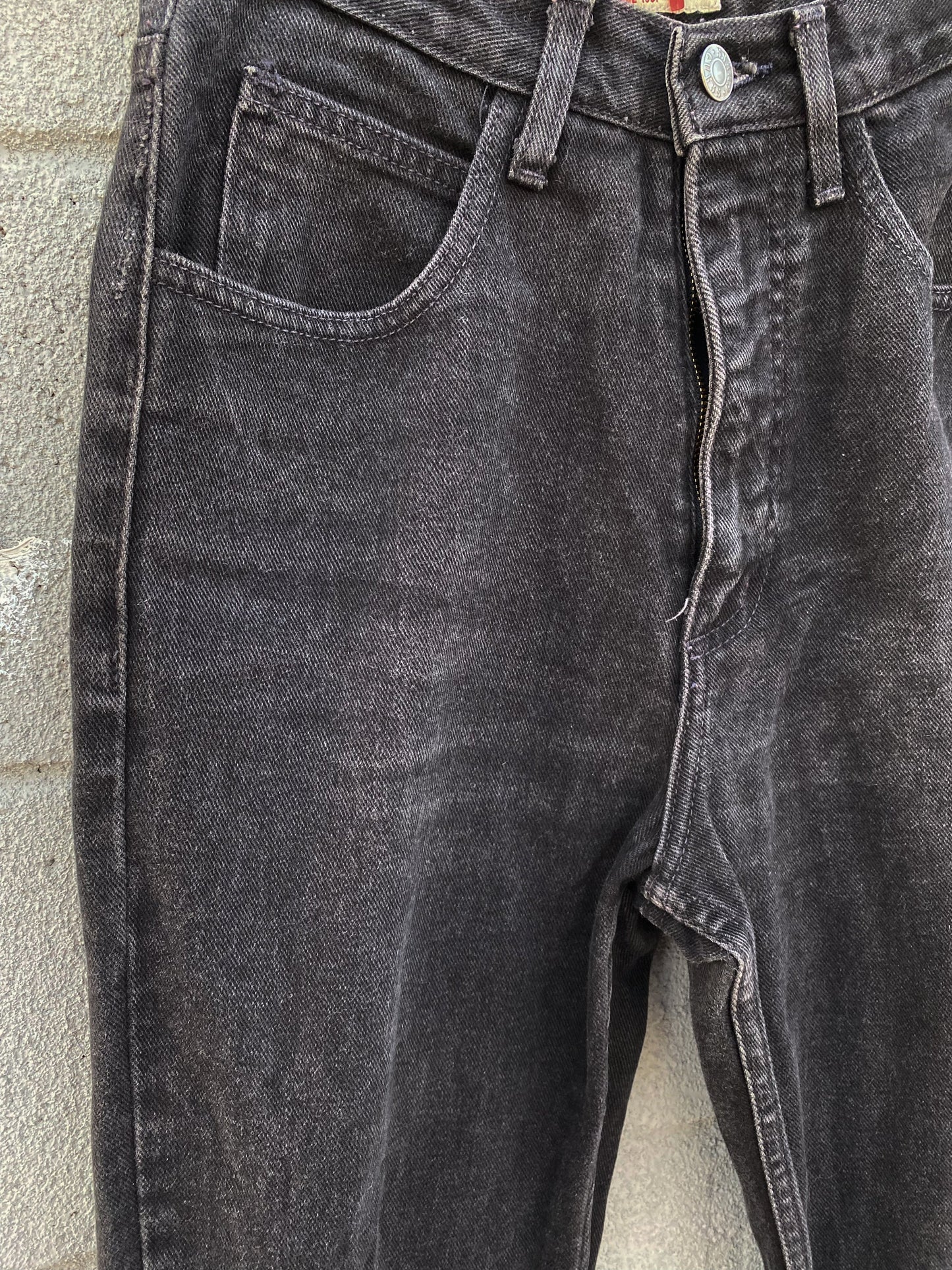 90's Guess High Rise Faded Black Jeans | 26 x 28