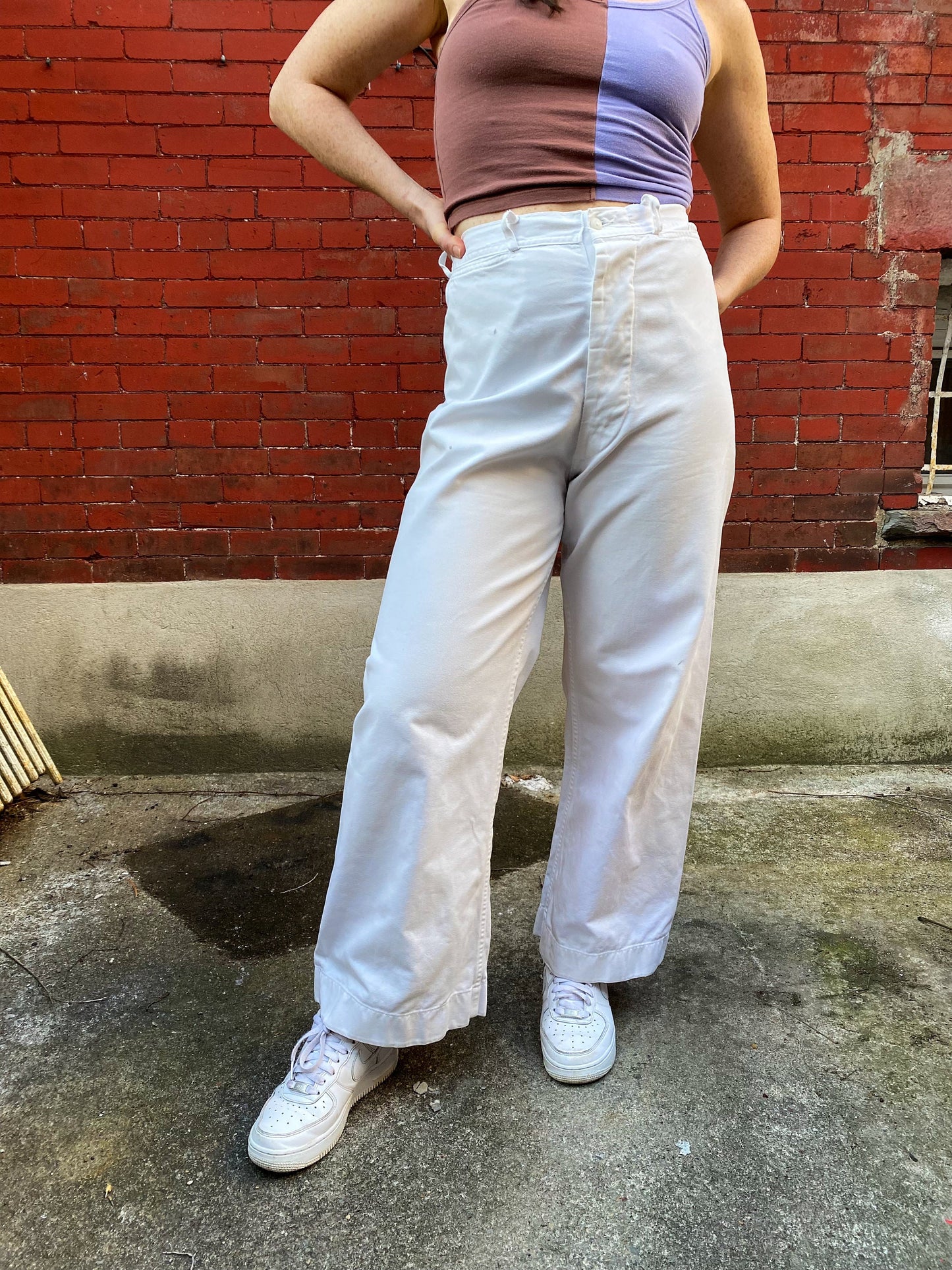 White Sailor Pant | 34 x 27