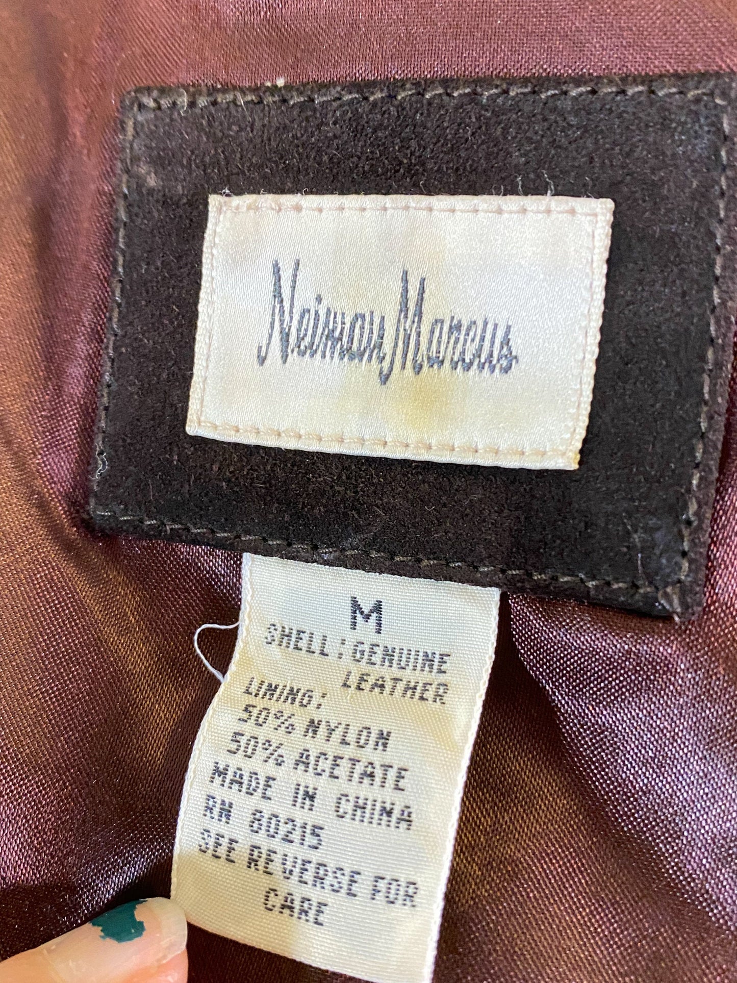 80's Neiman Marcus Brown Suede Jacket | M | Vintage Chocolate Leather Coat