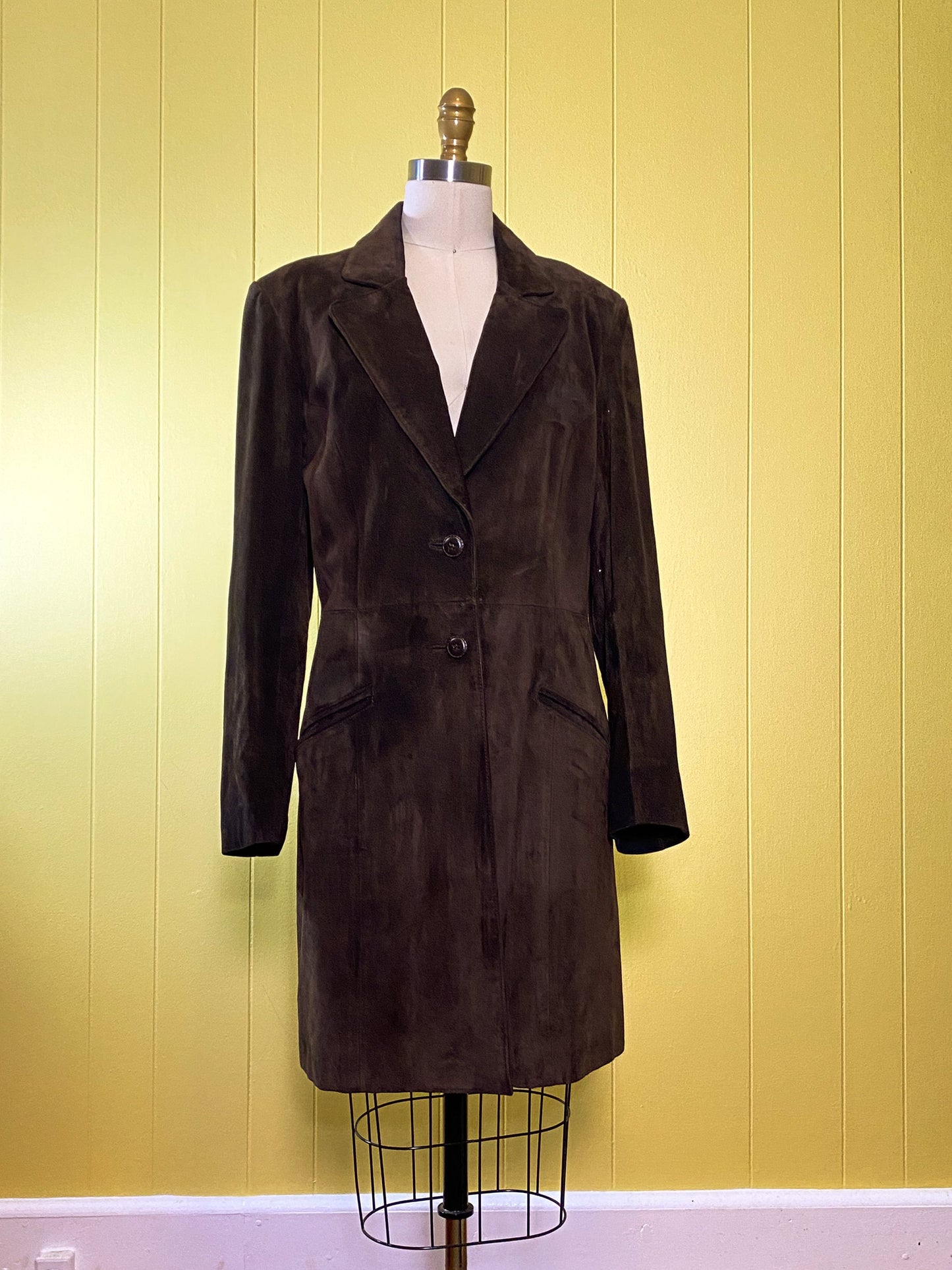 80's Neiman Marcus Brown Suede Jacket | M | Vintage Chocolate Leather Coat