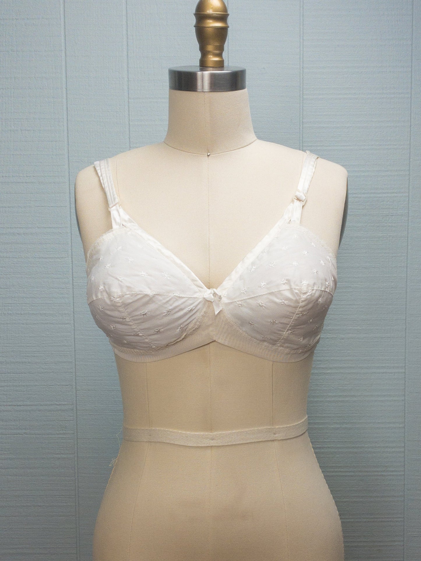 50's White Sunrays Bullet Bra