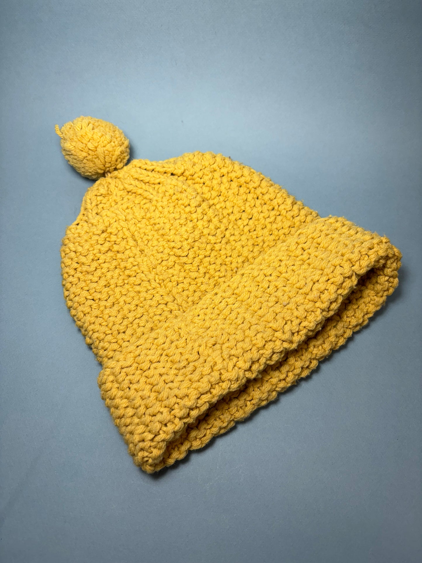 Vintage "Marvelous Mrs. Maisel" Sunshine Yellow Knit Winter Beanie