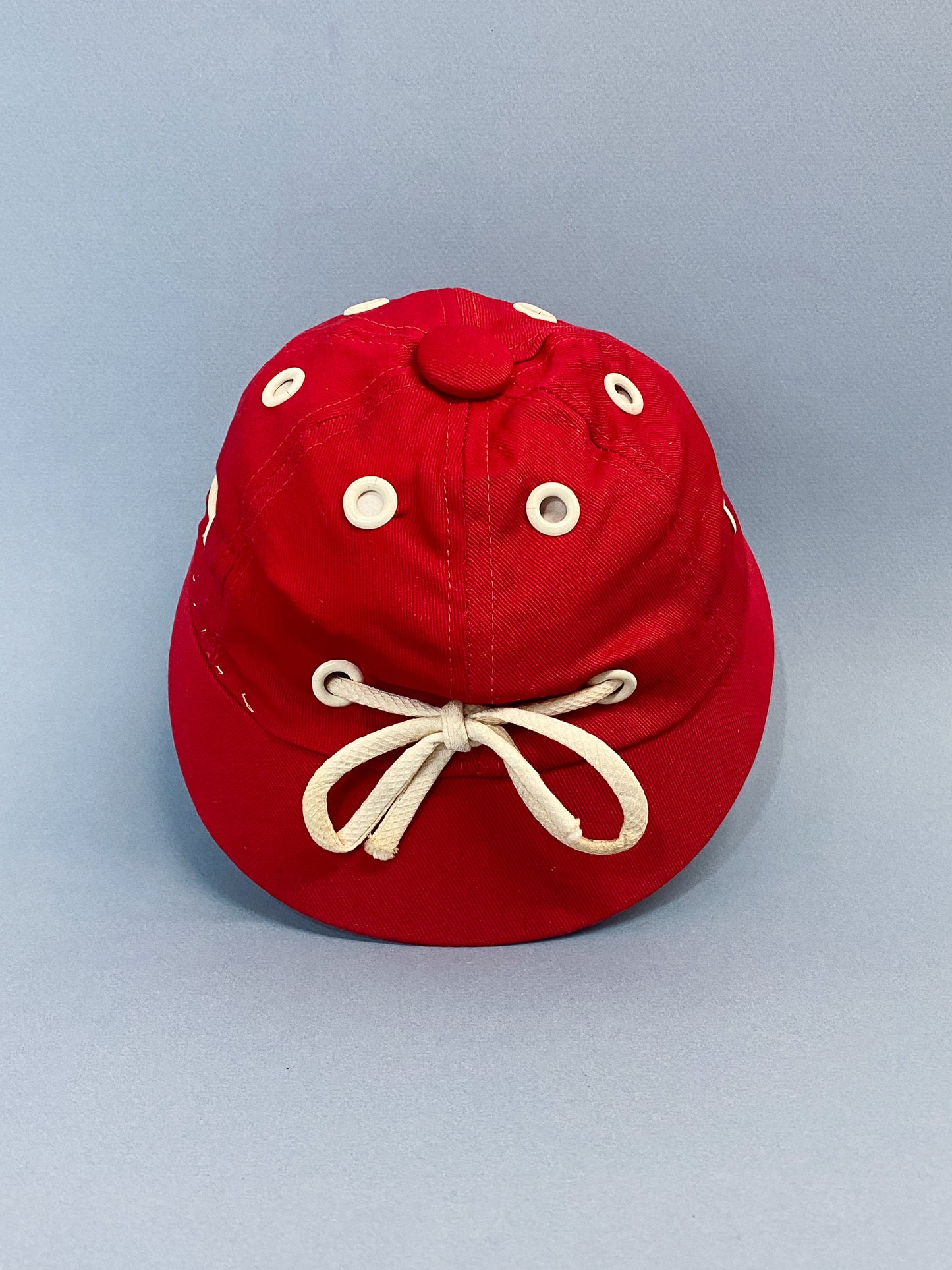 50's "Marvelous Mrs. Maisel" Red Grommet Nautical Shoelace Sporty Baseball Cap