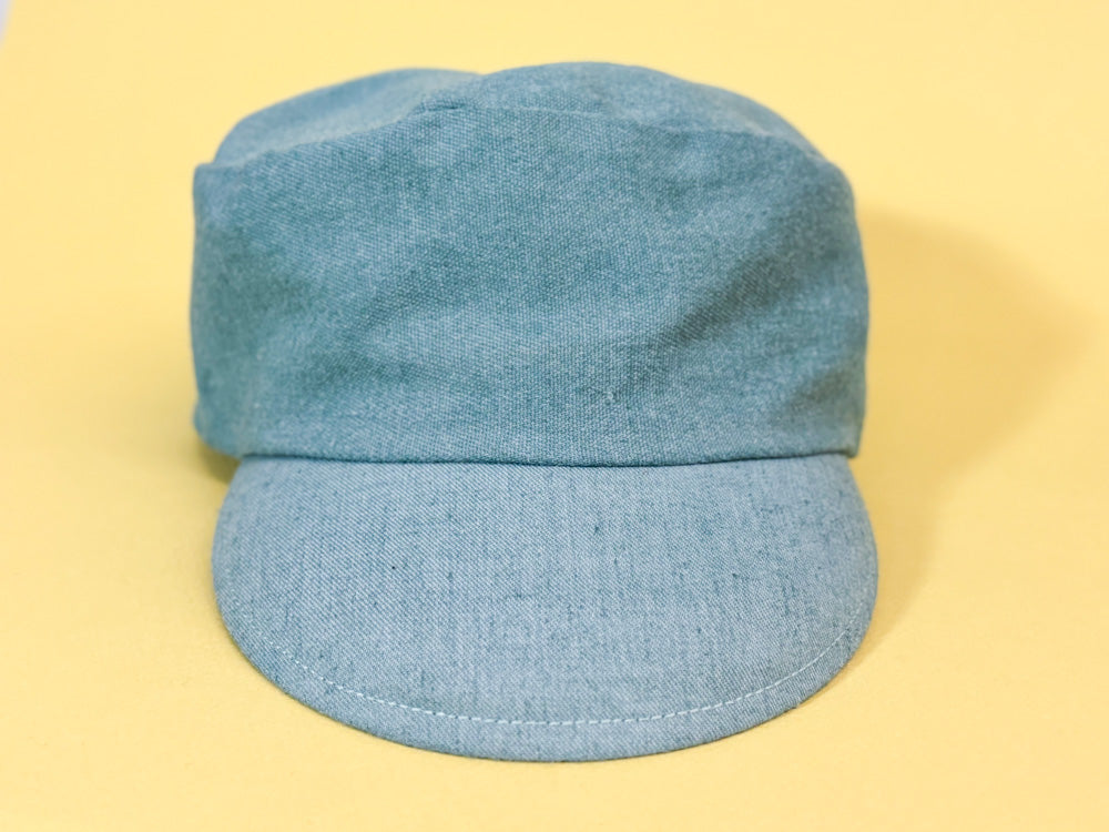 50s Mrs. Maisel Chambray Blue Work Cadet Hat