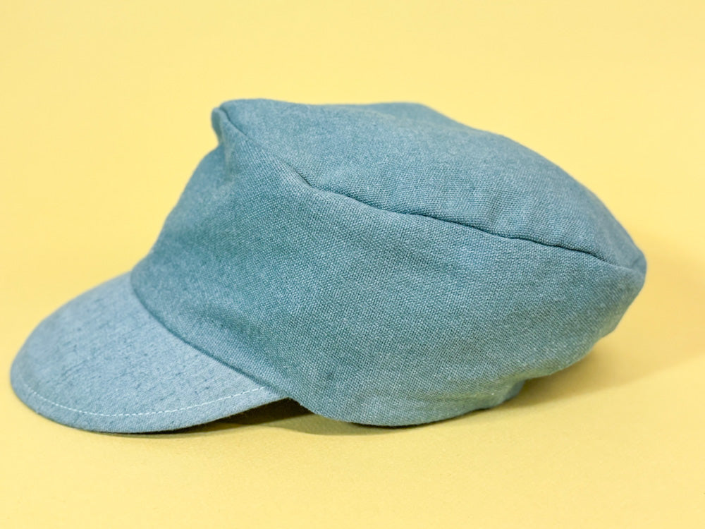 50s Mrs. Maisel Chambray Blue Work Cadet Hat