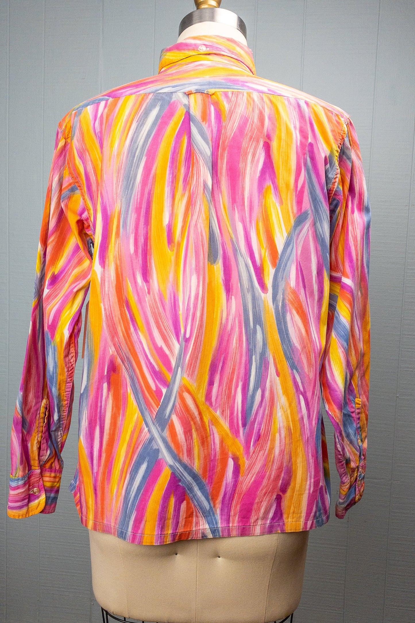 60's Painting with Rainbows Blouse | S/M
